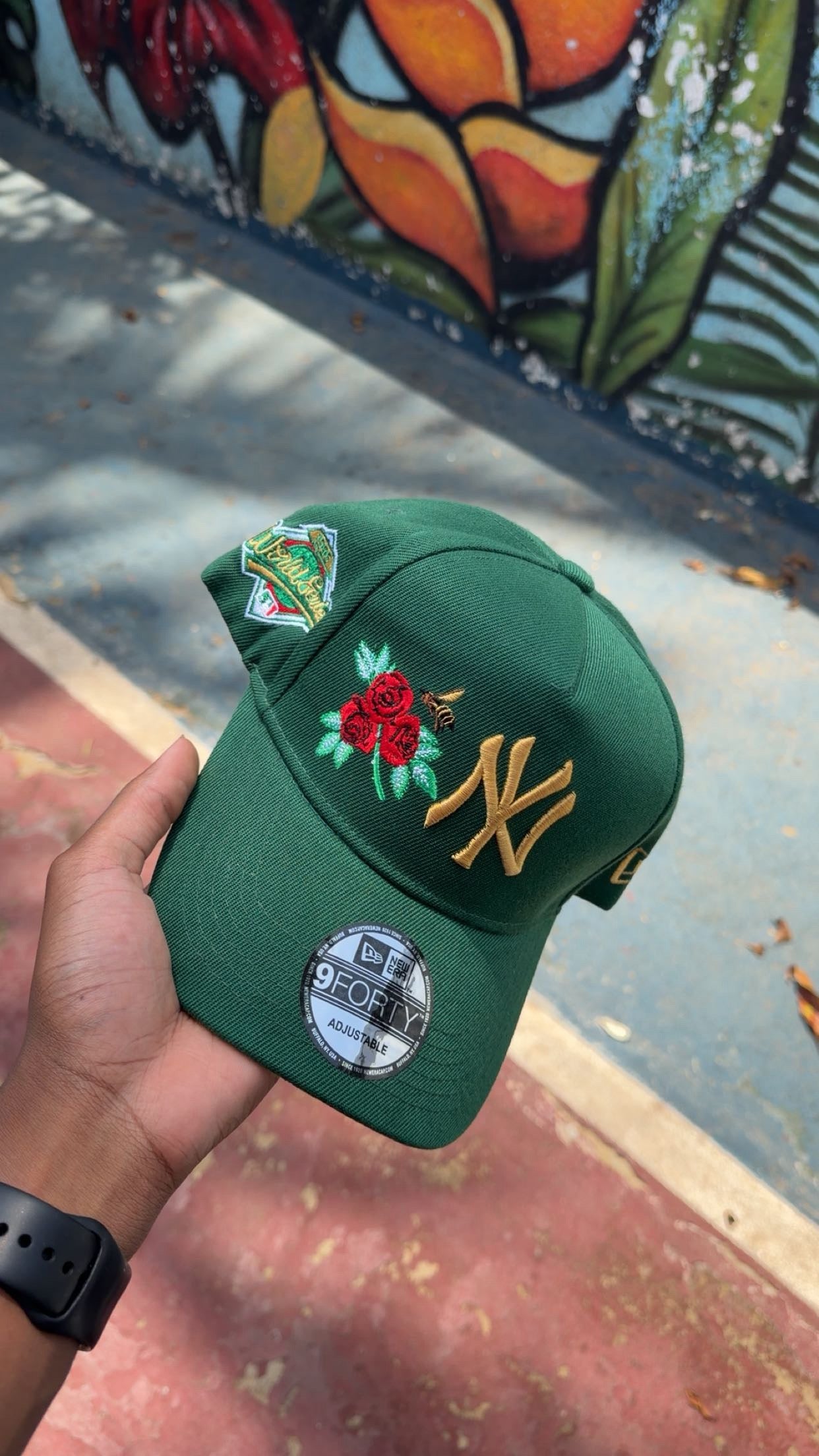 NY FLOWERS CAP