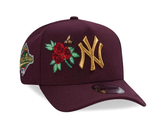 NY CAP DARK RED FL